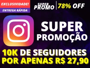 10K Seguidores Instagram Por Apenas R$27,90. - Redes Sociais