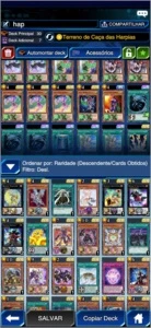 CONTA YU GI OH DUEL LINKS HARPIA/ BE/ MST/ BOOK/ CORRENTE ET - Outros