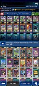 CONTA YU GI OH DUEL LINKS HARPIA/ BE/ MST/ BOOK/ CORRENTE ET - Outros