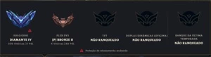 CONTA DIAMANTE 4 LOL - League of Legends