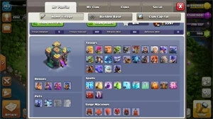 2 TH14 bons para upar, muito baratos e com vários itens. - Clash of Clans