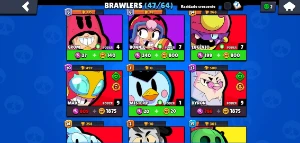 Conta de Brawl Stars bastante 18k de trofeus