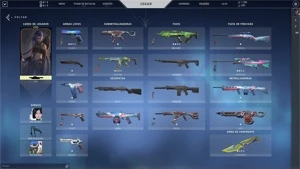 CONTA NFA DE VALORANT COM SKINS - PLATA 1
