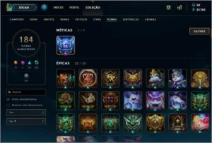 Conta League of Legends 267 skins LOL