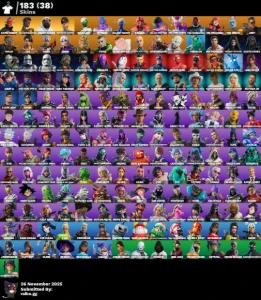 Conta De Fortnite 184 Skins