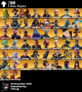 Conta De Fortnite 184 Skins