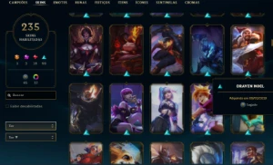 Conta Lol level 394 P3 75 Pdl - League of Legends