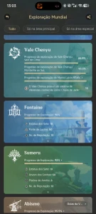 Conta Genshin Impact End Game (Parada desde 2025 em Natlan)