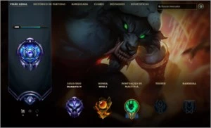 Conta Única Diamante IV Com Todos Campeões + 73 Skins - League of Legends LOL
