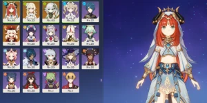 ✨ Genshin Impact Conta Com Nilou + Nahida + Klee Ar20 ✨