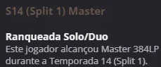 Conta diamante 2 LoL split 1 dropo do mestre 400 pdl - League of Legends