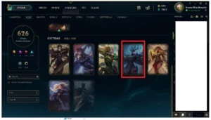 Conta League of Legends - Full Champion - 626 Skins LOL