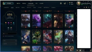 Conta League of Legends - Full Champion - 626 Skins LOL