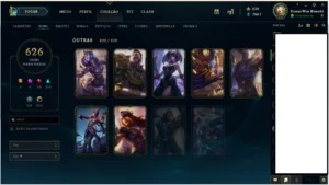 Conta League of Legends - Full Champion - 626 Skins LOL