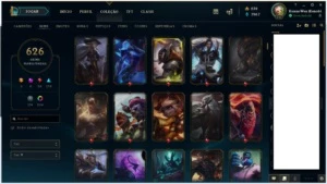 Conta League of Legends - Full Champion - 626 Skins LOL