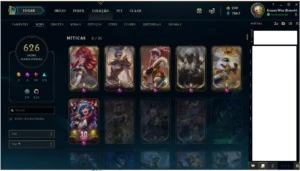 Conta League of Legends - Full Champion - 626 Skins LOL