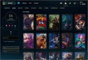conta lol bronze 1 ex ouro4 35 skins 78 champs 10k de ea - League of Legends