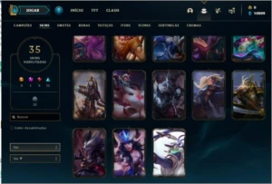 conta lol bronze 1 ex ouro4 35 skins 78 champs 10k de ea - League of Legends
