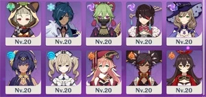 CONTA AR 55 sem vinculo com Cyno, Baal, Zhongli, Qiqi, Diluc - Genshin Impact
