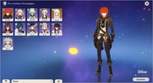 Diluc + Claymore 5* AR17 - Genshin Impact