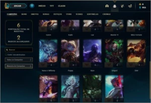 Conta bronze 3 baratinha com 1 skin e 24 champs - League of Legends LOL