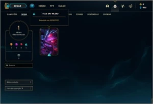 Conta bronze 3 baratinha com 1 skin e 24 champs - League of Legends LOL