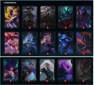 CONTA LEAGUE OF LEGENDS C/ VARIAS SKINS PRESTIGIO LOL