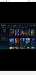 Conta full champ criada em 2012 honra 5 plat4 unico dono - League of Legends LOL