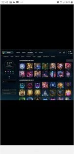 Conta full champ criada em 2012 honra 5 plat4 unico dono - League of Legends LOL