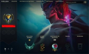 Conta platina 2, MMR diamante - League of Legends LOL