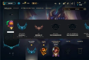 Conta Platina 1 com todos os Champs e 99 skins +2 Prestigios