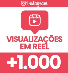 1000 Visualizaçoes Em Seu Reels Instagram - Redes Sociais