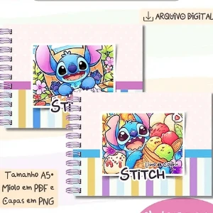 Arquivo Livro de Colorir Stitch Monstrinhos Cute V2 - bia - eBooks