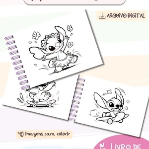 Arquivo Livro de Colorir Stitch Monstrinhos Cute V2 - bia - eBooks