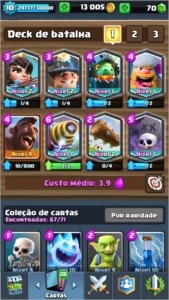 Vendo conta nível 10, na arena 10, com 13 lendárias - Clash Royale
