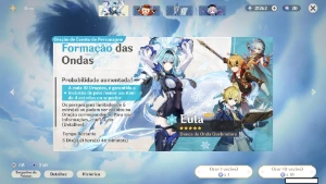 Yelan+Aqua, Nahida, Diluc e 21k primogemas, 20 destinos - Genshin Impact
