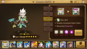 Reroll Summoners War lvl10 com Druid Light - Valantis