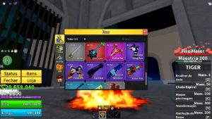Lv2800 + Godhuman + Tiger + Cdk + Ttk + Skull Guitar + Foice - Roblox