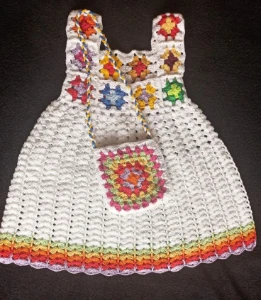 Vestido infantil Liz - Artesanato e Personalizados
