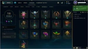 CONTA COM TODOS OS CAMPEÕES - DIAMANTE - MMR BOM - 97 SKINS - League of Legends LOL