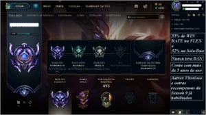 CONTA COM TODOS OS CAMPEÕES - DIAMANTE - MMR BOM - 97 SKINS - League of Legends LOL