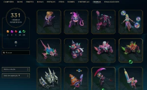 Conta TOP 1395 skins com PAX TF - League of Legends LOL