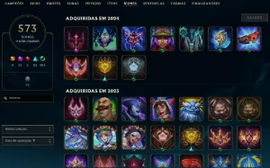 Conta TOP 1395 skins com PAX TF - League of Legends LOL