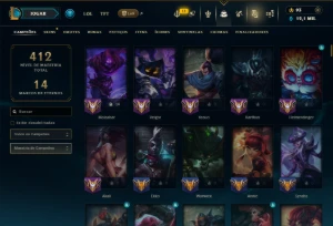 Bronze 2 com TODOS os Champs e 120 Skins ( MID / JG ) - League of Legends LOL