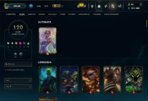 Bronze 2 com TODOS os Champs e 120 Skins ( MID / JG ) - League of Legends LOL