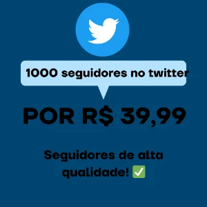 🚀(Promoção De Natal) 1000 Seguidores No Twitter 🚀 - Social Media