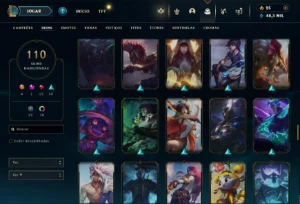 Fullacesso - Conta De 2018 - 110 Skins - Level 379 - 106 Cam - League of Legends LOL