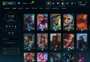 Fullacesso - Conta De 2018 - 110 Skins - Level 379 - 106 Cam - League of Legends LOL