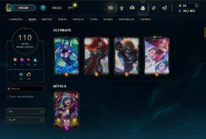 Fullacesso - Conta De 2018 - 110 Skins - Level 379 - 106 Cam - League of Legends LOL