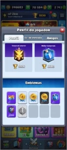 Conta nível 14 Clash Royale 2700 Gemas